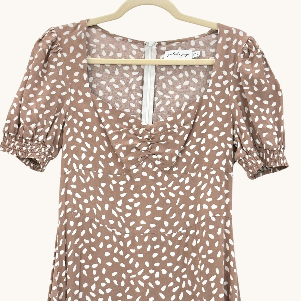 Petal & Pup Franklin Polka Dot Midi Dress Size 6 Cottagecore Reformation Style - Picture 5 of 16